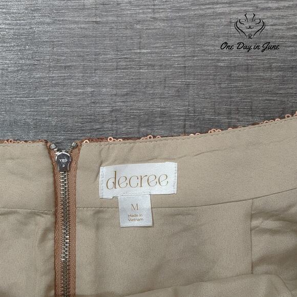 Decree Sequin Mini Skirt Size M - Picture 2 of 5
